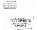 Laundry Room Quotes Wall Decal Family Quotes Vinyl Art Stickers